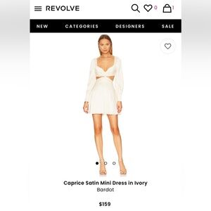 Bardot Caprice Satin Mini Dress